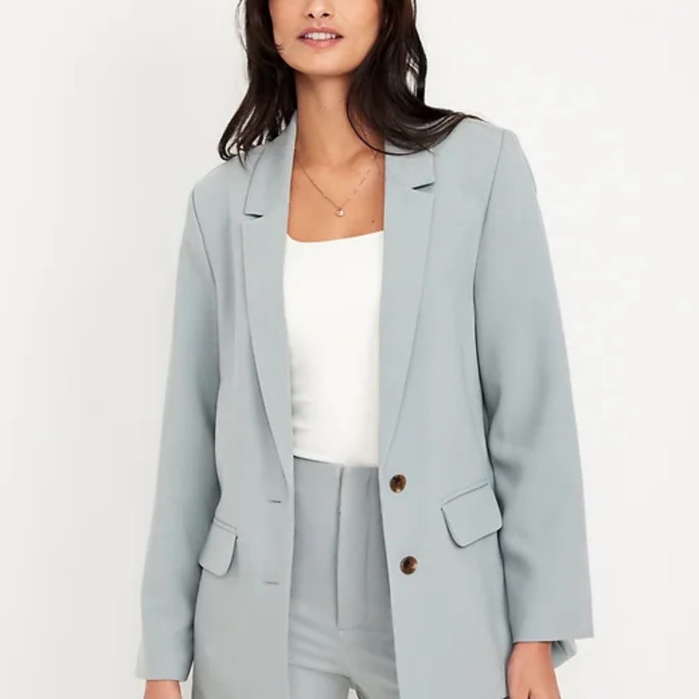 Old Navy Taylor Relaxed Suit Blazer NWT Medium Oversized